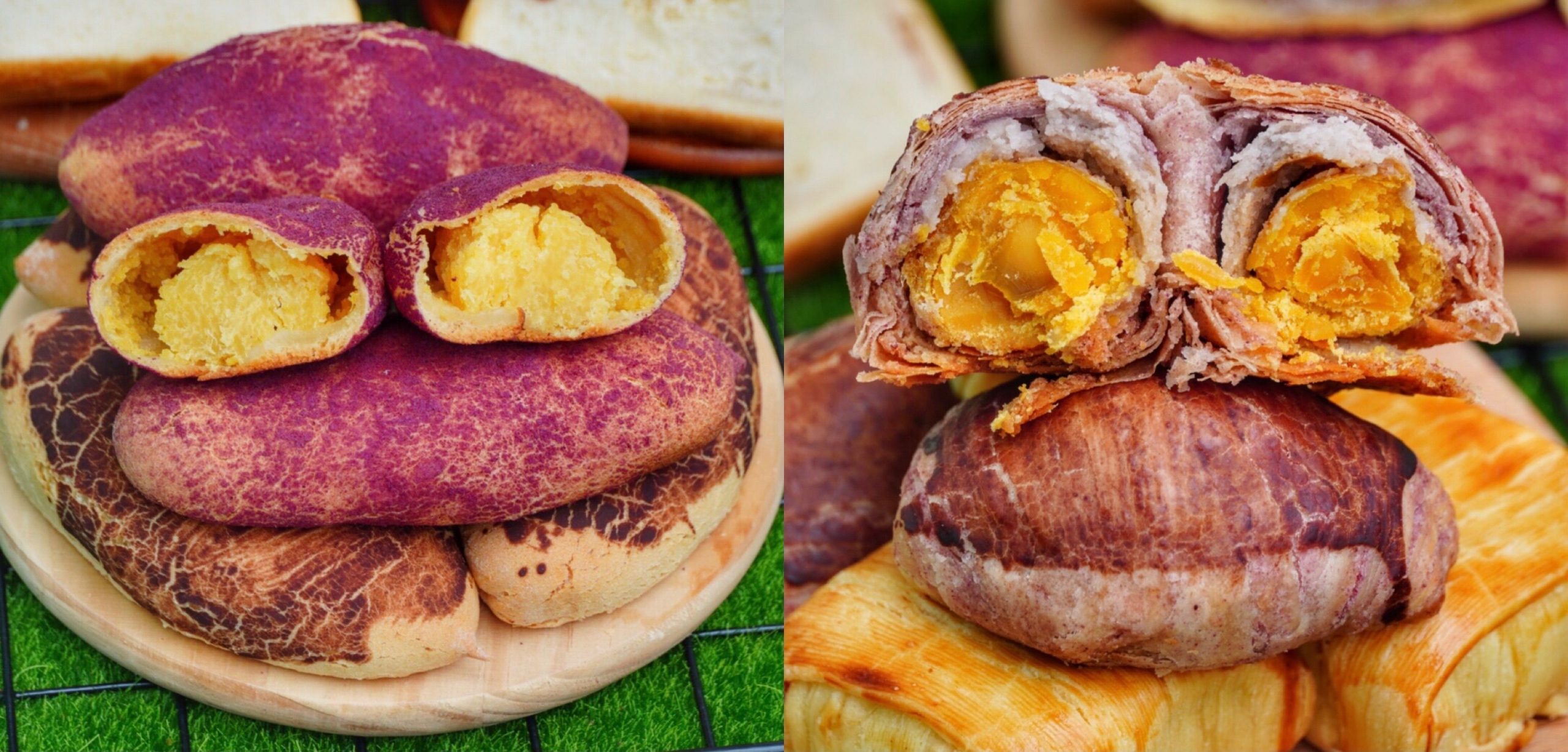 【傳承烘焙坊】台南人氣爆紅「地瓜麵包」迷你芋頭造型的月餅超逼真!!! 還有2小時就秒殺的生吐司